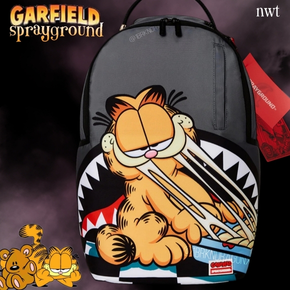 FACTORY SEALED NWT SRAYGROUND GARFIELD YUM SHARK BACKPACK - Picture 10 of 15